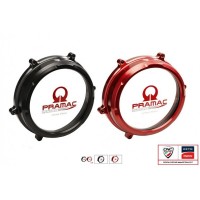 CNC Racing PRAMAC RACING LIMITED EDITION Clear Wet Clutch Cover for the Ducati Panigale 1299/1199/959  Superleggera (and 899 too with modification)